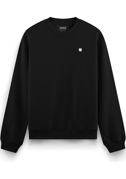 777 Numeroloji Spiritüel Sırt Baskılı Siyah Oversize Sweatshirt S1211 fiyatları