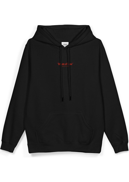 Melek Heart Of Dreams Sırt Baskılı Kapüşonlu Oversize Sweatshirt Siyah Hoodie H1195 fiyatları