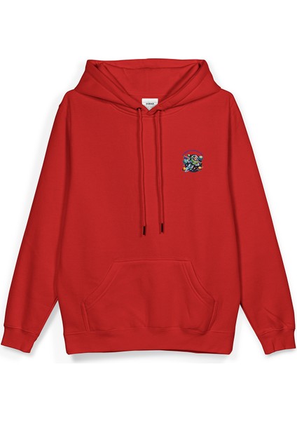 Toy Story Sırt Baskılı Kapüşonlu Oversize Sweatshirt Kırmızı Hoodie H1391 fiyatları