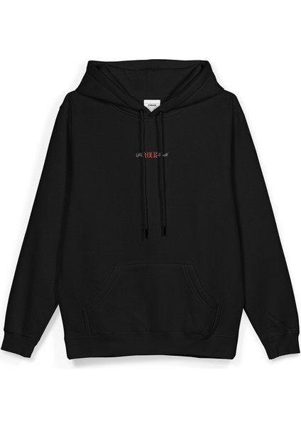 Shut Your Mouth Sırt Baskılı Kapüşonlu Oversize Sweatshirt Siyah Hoodie H1194 fiyatları