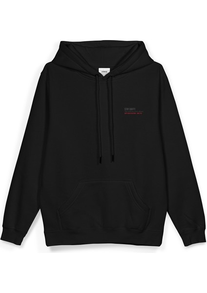 Daffy Duck Sırt Baskılı Kapüşonlu Oversize Sweatshirt Siyah Hoodie H1393 fiyatları