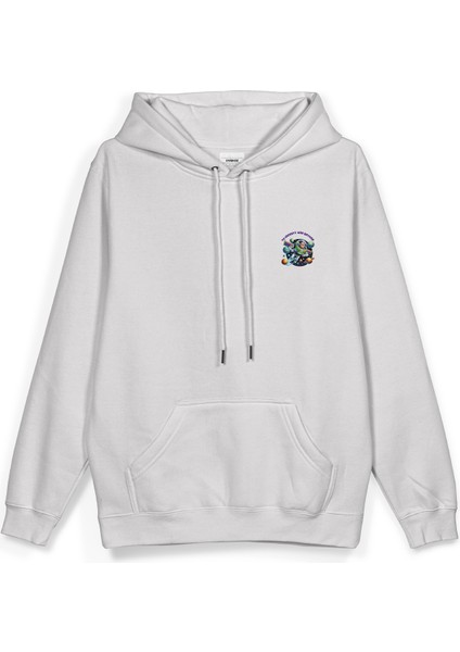 Toy Story Sırt Baskılı Kapüşonlu Oversize Sweatshirt Beyaz Hoodie H1391 fiyatları