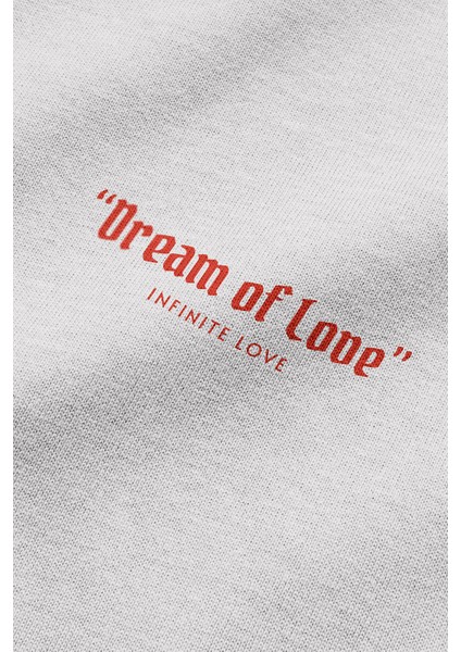 Melek Heart Of Dreams Sırt Baskılı Kapüşonlu Oversize Sweatshirt Ekru Hoodie H1195 fırsatları