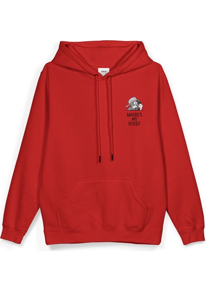 Tom & Jerry Baskılı Kapüşonlu Oversize Sweatshirt Kırmızı Hoodie H1381 fiyatları