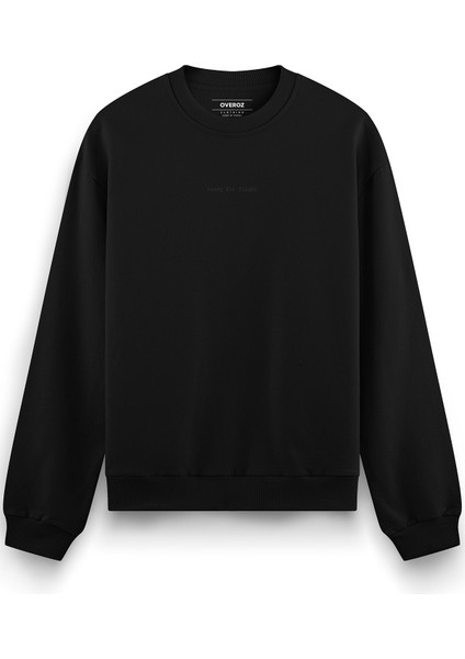 Bong Astronot Sırt Baskılı Siyah Oversize Sweatshirt S1198 fiyatları