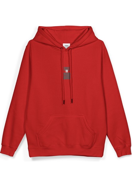Trust In God Melek Kanadı Angel Baskılı Kapüşonlu Oversize Sweatshirt Kırmızı Hoodie H1387 fiyatları