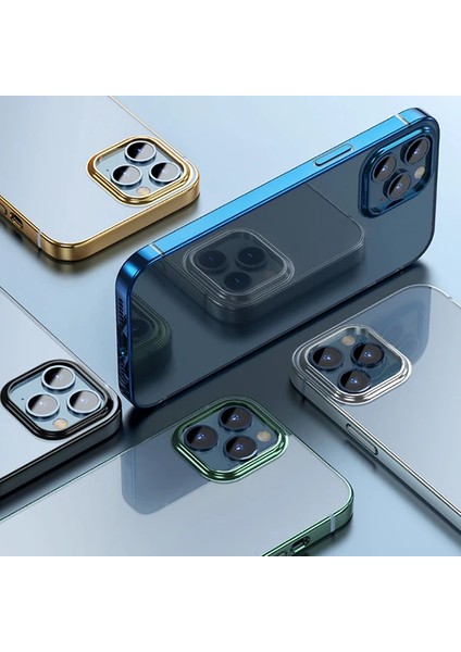 Baseus Glitter Iphone 12 Pro Max Şeffaf Lüx Silikon Kılıf Soft Tpu KILIF-(1903) modelleri