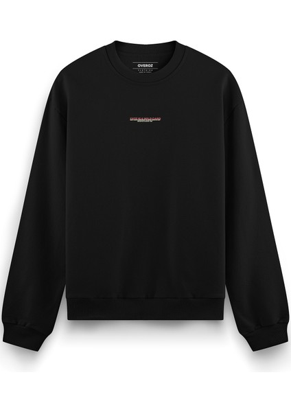 Ace Of Spades Maça Ası Sırt Baskılı Siyah Oversize Sweatshirt S1225 fiyatları