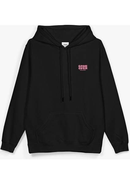 Game Over Sırt Baskılı Kapüşonlu Oversize Sweatshirt Siyah Hoodie H1199 fiyatları