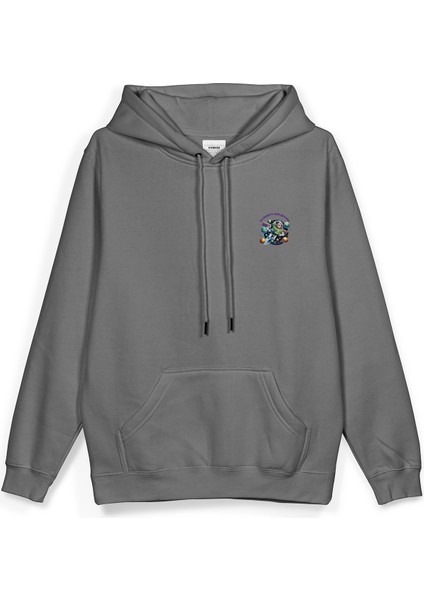 Toy Story Sırt Baskılı Kapüşonlu Oversize Sweatshirt Gri Hoodie H1391 fiyatları