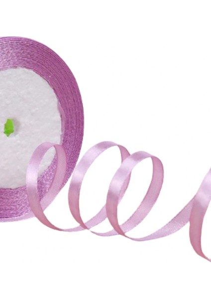 Saten Kurdele 6 mm Lila 1 Metre