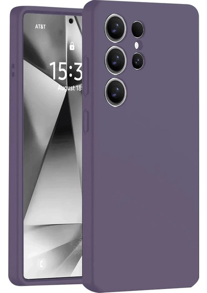 Newface Samsung Galaxy S25 Ultra Kılıf Nano Içi Kadife Silikon - Mor