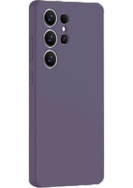 Newface Samsung Galaxy S25 Ultra Kılıf Nano Içi Kadife Silikon - Mor modelleri