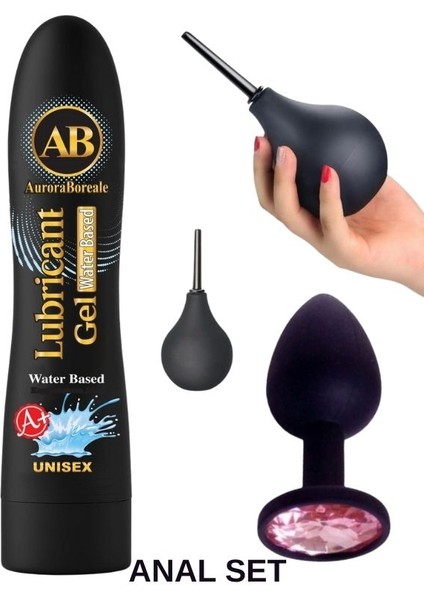A B Aşkın Deposu A+Sade Aromalı 125ML Jel+Analplug +Analpompa 125ML Jel Komple Süper Set XZXQXW5H