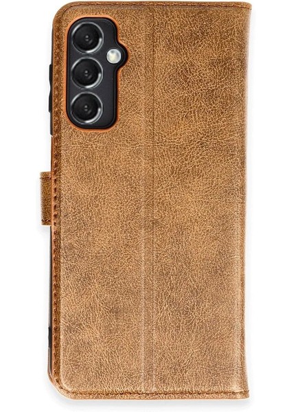 Newface Samsung Galaxy M34 5g Kılıf Trend S Plus Kapaklı Kılıf - Taba