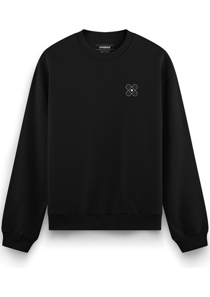 Broken Heart Kırık Kalp Sırt Baskılı Siyah Oversize Sweatshirt S1224 fiyatları