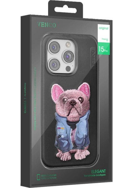 Venco iPhone 16 Pro Cute Desenli Kapak - Koyu Kahve modelleri