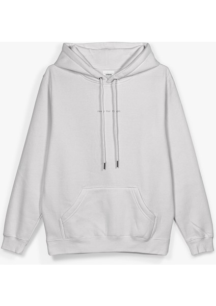 Bong Astronot Sırt Baskılı Kapüşonlu Oversize Sweatshirt Ekru Hoodie H1198 fiyatları