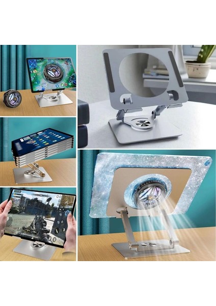 360 Derece Dönebilen Yükseltilmiş Masaüstü Ayarlanabilir Metal Tablet Standı ( Lisinya ) modelleri