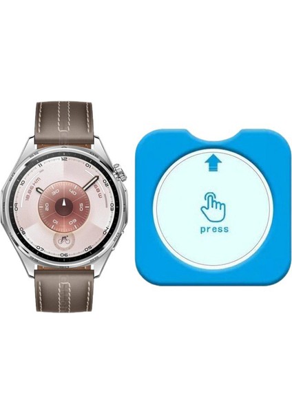 Huawei Watch Gt6 46 mm ile Uyumlu Ekran Koruyucu Kolay Uygulanabilir Aparatlı Ekran Koruyucu