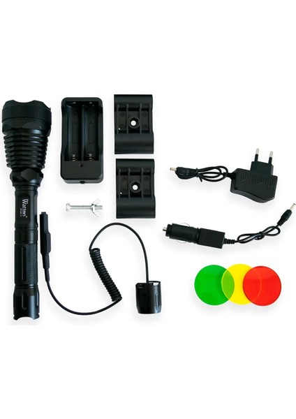 Orjinal 800 Lümen T6 Özel Avcı Feneri WT-205 - Lisinya