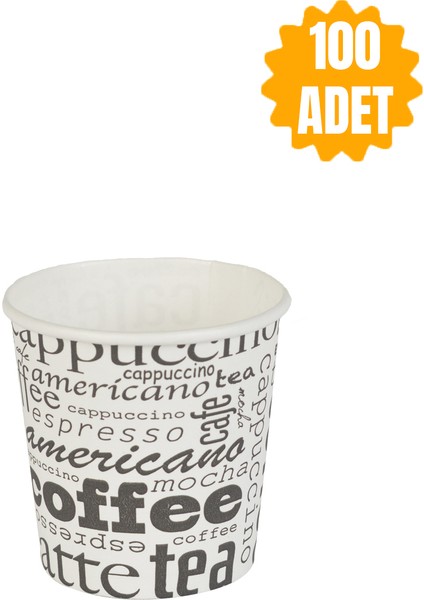 4 Oz Karton Bardak 100 Adet Sızdırmaz
