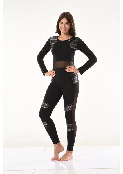 Tül Detaylı Modelli Tayt Takımı 1132 fiyatları