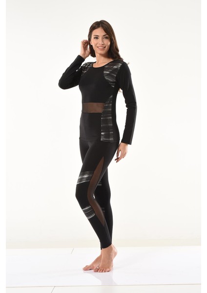 Tül Detaylı Modelli Tayt Takımı 1132 fırsatları