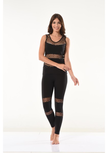 Puantiyeli Transparan Tayt Takım 1504 fiyatları