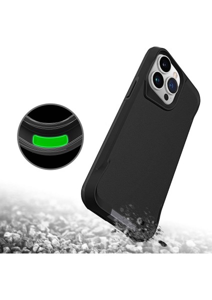 iPhone 15 Pro Uyumlu Aden Airbag Kenarlı T-Max Mat Standlı Kapak-Gri indirimleri