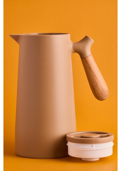 Niva Nordic Bambu Saplı Cam Vakumlu Termos 1000 ml Kahverengi modelleri