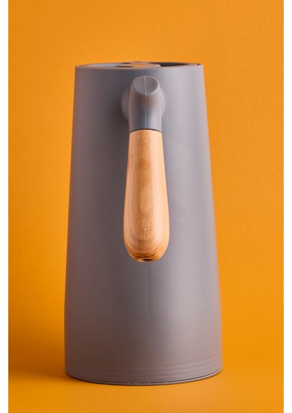 Niva Nordic Bambu Saplı Cam Vakumlu Termos 1000 ml Gri fırsatları