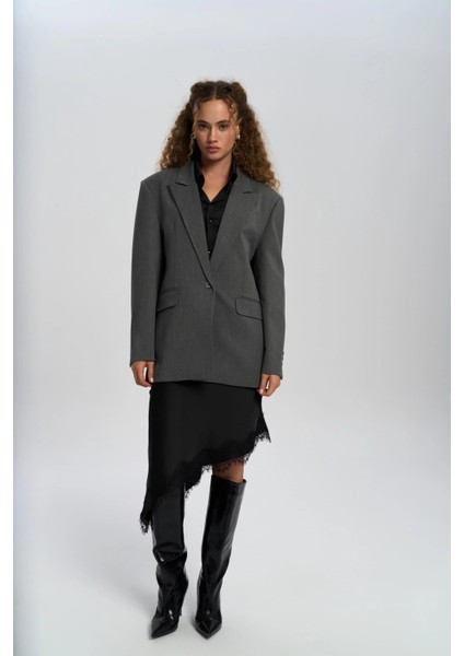 Mai, Collection Catroux Gömlek Yaka Detaylı Füme Blazer Ceket ABMAİ0807 fiyatları