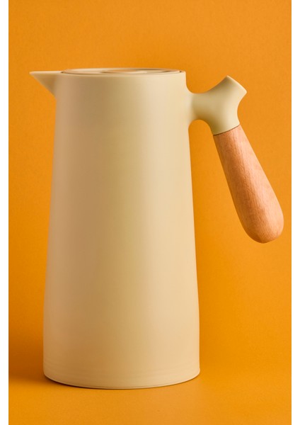 Niva Nordic Bambu Saplı Cam Vakumlu Termos 1000 ml Yeşil