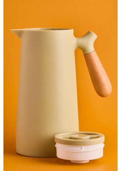 Niva Nordic Bambu Saplı Cam Vakumlu Termos 1000 ml Yeşil modelleri