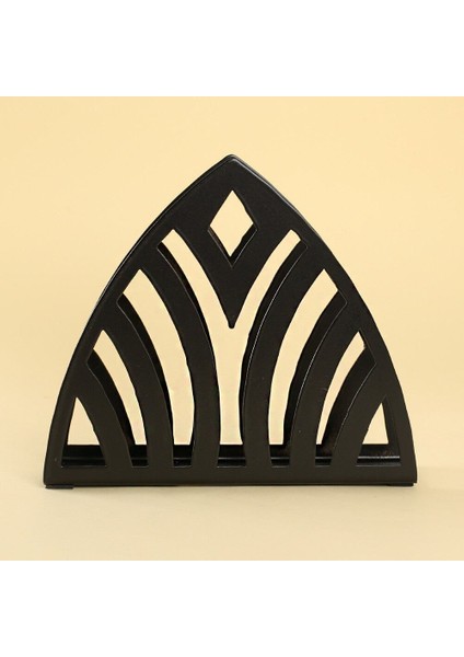 Home Dom Siyah Metal Peçetelik