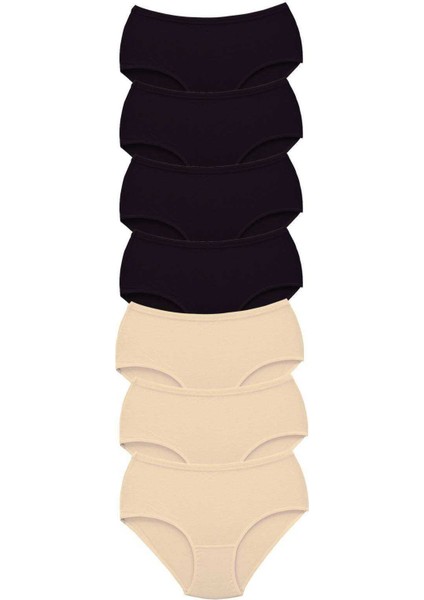 7 Adet Tutku Kadın Yüksek Bel Bato Kalın Lastik Külot S2