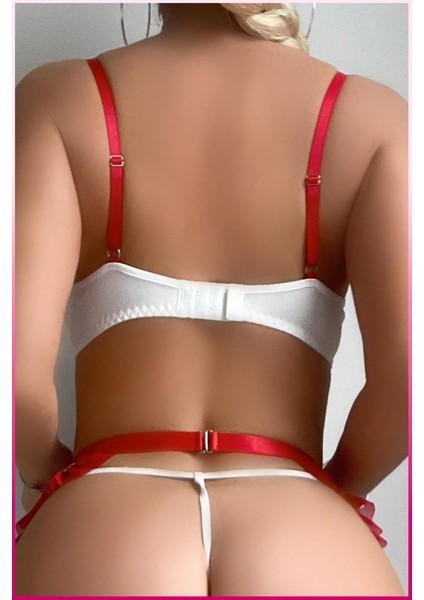 Beyaz Balenli Seksi Hizmetçi Kostüm modelleri