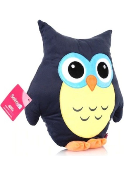 Baykuş Figürlü Yastık 35 cm