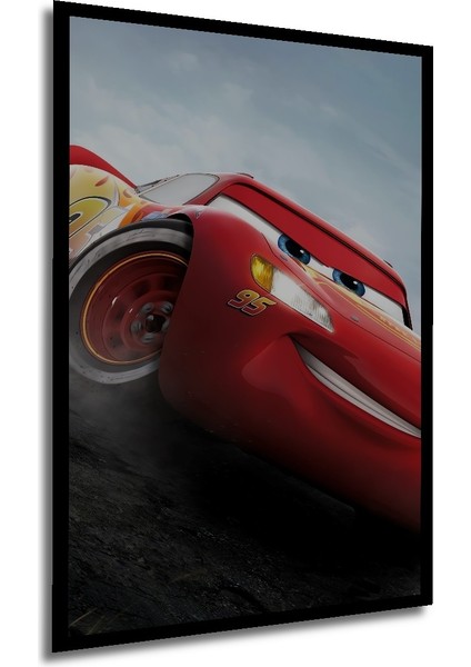 Çerçeve Görünümlü Şimşek Mcqueen Dekoratif Ahşap Mdf Ev Duvar Tablo Dikdörtgen Ev Duvar Tablo modelleri