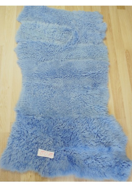 Gerçek Koyun Postundan Toskana Uzun Tüylü, Kalın Tok Duran Rengarenk Halı Seccade