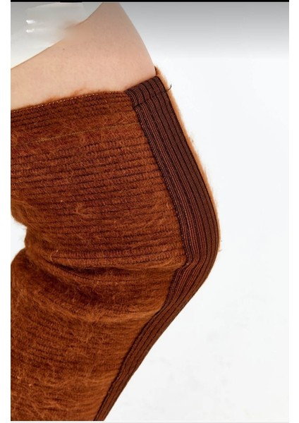 Deve Rengi Uzun Yün Dizlik Korse(1. Çift)