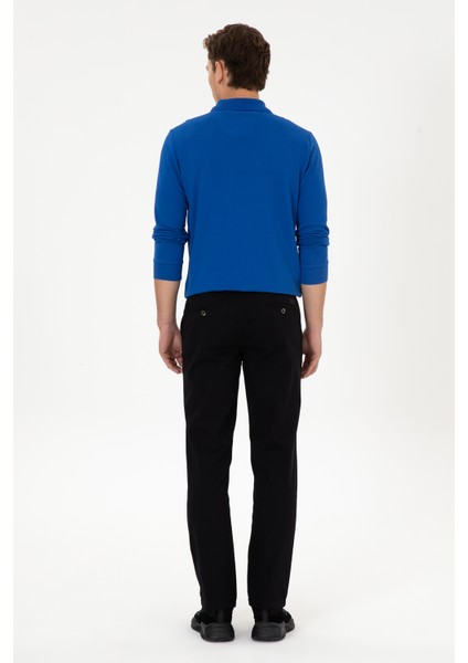 Erkek Siyah Pantolon (Kanvas-Chino) 50311604-VR046 fırsatları