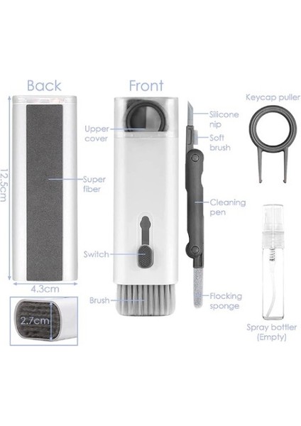Çok Fonksiyonlu 7 Parça Airpods Klavye Ekran Kulaklık Temizleme Kiti fırsatları