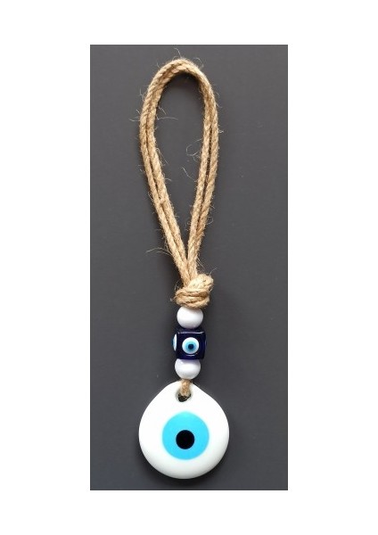 Beyaz Nazar Boncuklu El Yapımı Duvar Süsü fiyatları