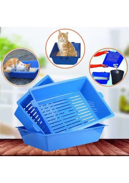 Elekli 3 Katlı Kedi Tuvaleti