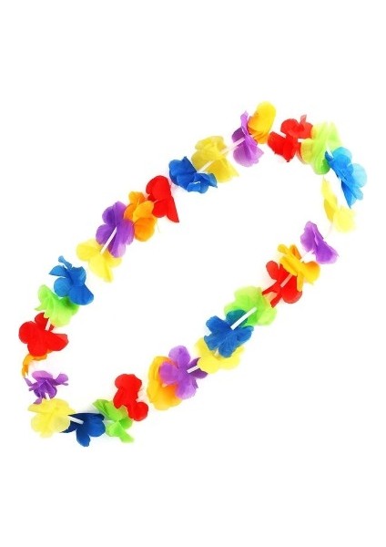 Hawaii Çiçekli Boyun Kolyesi - Renkli Tropikal Parti Leisi modelleri