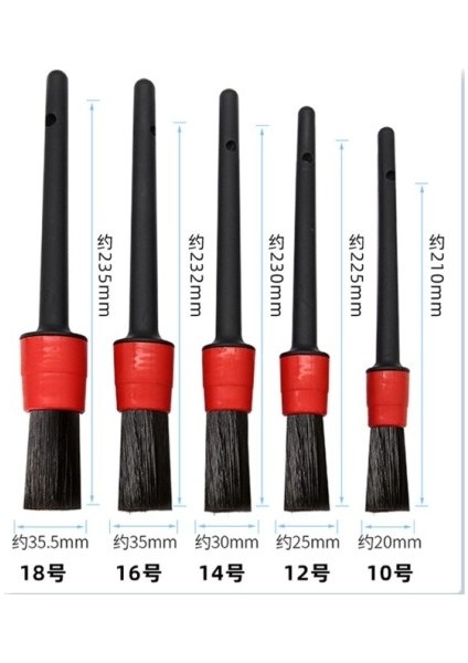 Araba Temizlik Detay Fırçası 5+1 Set fiyatları