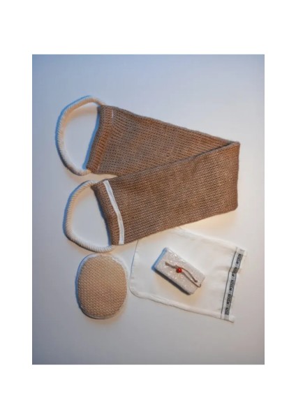 Doğal Keten Kese Seti 4'lü