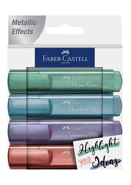 Yeni Renkler Metalik Fosforlu Kalem 4lü modelleri